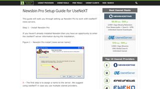 
                            13. Newsbin Pro Setup Guide for UseNeXT - Newsgroup Reviews