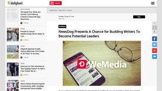 
                            13. NewsDog Presents A Chance for Budding Writers To Become ...