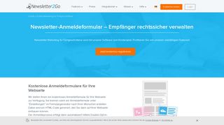 
                            5. Newsletter-Anmeldeformulare rechtssicher gestalten - Newsletter2Go