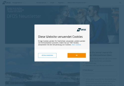 
                            4. Newsletter Anmeldung | Jetzt profitieren | DFDS