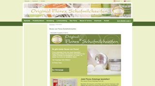 
                            12. Newsletter - Die original Florex Schafmilchseifen