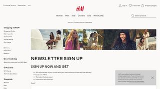 
                            11. Newsletter - H&M