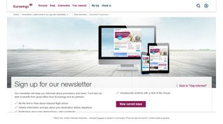 
                            13. Newsletter - Information - Eurowings