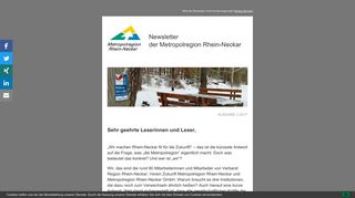 
                            12. Newsletter - Metropolregion Rhein-Neckar