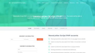 
                            8. NewsLetter Script PHP - PHP Scripts