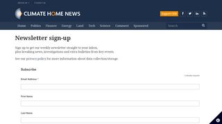 
                            9. Newsletter sign-up - Climate Home News
