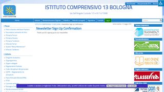 
                            12. Newsletter Sign Up Confirmation - istituto comprensivo 13 bologna