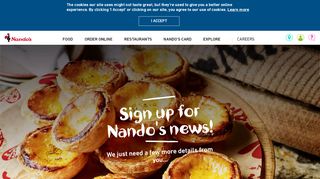 
                            3. Newsletter sign up | Newsletter | Nando's