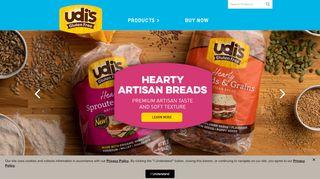 
                            8. Newsletter Sign Up | Udi's® Gluten Free
