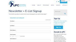 
                            12. Newsletter Signup - IJPC | Intercommunity Justice and Peace Center ...