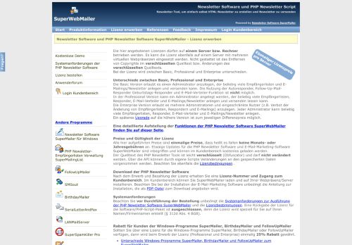 
                            13. Newsletter Software SuperWebMailer Newsletter Tool, Lizenz, HTML ...