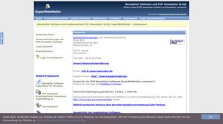 
                            5. Newsletter Software SuperWebMailer, PHP Newsletter und E-Mail ...