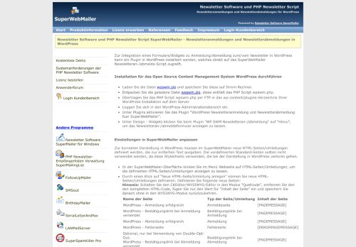 
                            10. Newsletter Software und PHP Newsletter Script SuperWebMailer ...