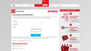 
                            7. Newsletter - SPD-Landtagsfraktion NRW