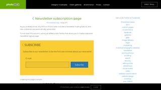 
                            7. Newsletter subscription page | Photography Websites ... - PhotoDeck