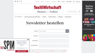 
                            4. Newsletter verwalten - TextilWirtschaft