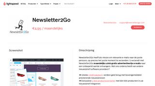 
                            2. Newsletter2Go | Apps - Lightspeed