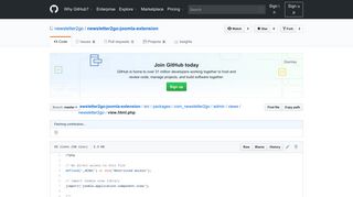 
                            5. newsletter2go-joomla-extension/view.html.php at master ... - GitHub