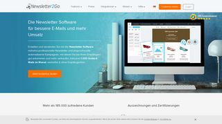 
                            2. Newsletter2Go: Newsletter Software Testsieger