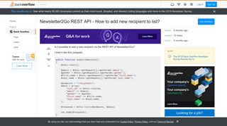 
                            10. Newsletter2Go REST API - How to add new recipient to list? - Stack ...