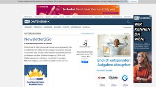 
                            12. Newsletter2Go - Unternehmensprofil | Gründerszene