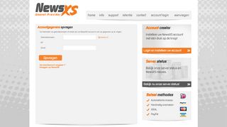 
                            2. NewsXS account gegevens opvragen - NewsXS - Usenet provider