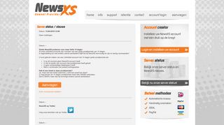 
                            6. NewsXS server status / nieuws