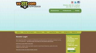 
                            8. Newtin Login | Virginia 811