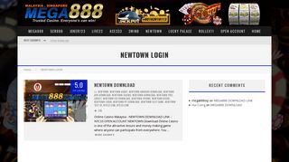 
                            10. NEWTOWN LOGIN Archives - ONLINE CASINO MALAYSIA ...