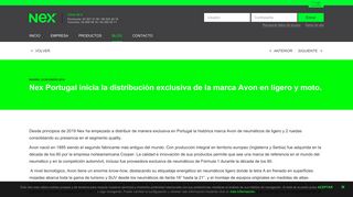 
                            4. Nex Portugal inicia la distribución exclusiva de la marca Avon en ...