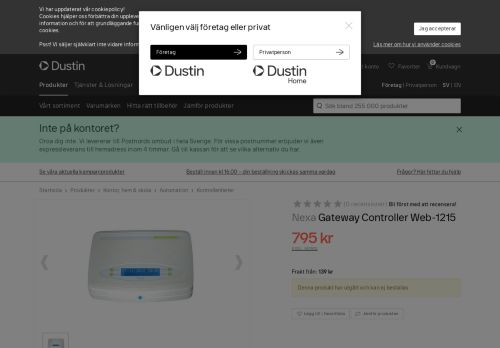 
                            10. Nexa Gateway Controller Web-1215 | Dustin.se