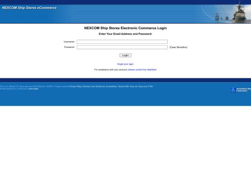
                            1. NEXCOM Ship Stores Electronic Commerce Login - NECO - Navy.mil
