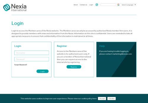 
                            3. nexia.com/account/login.aspx