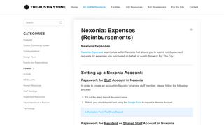 
                            9. Nexonia: Expense Reimbursements - Austin Stone