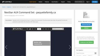 
                            12. NexStar AUX Command Set - paquettefamily.ca Pages 1 - ...