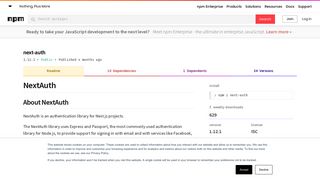 
                            10. next-auth - npm