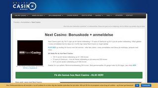 
                            10. Next Casino bonuskode: 70 spins + 1.000 kr. bonus [februar 2019]