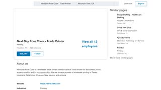 
                            13. Next Day Four Color - Trade Printer | LinkedIn