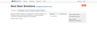 
                            9. Next Gear Solutions - CB Insights