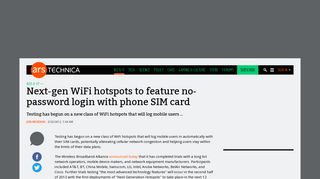 
                            1. Next-gen WiFi hotspots to feature no-password login with phone SIM ...