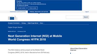 
                            11. Next Generation Internet (NGI) at Mobile World Congress /4YFN 2018 ...