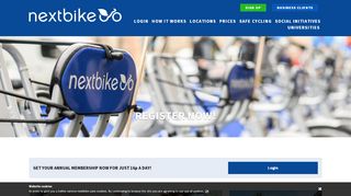 
                            4. nextbike UK - Bike sharing company