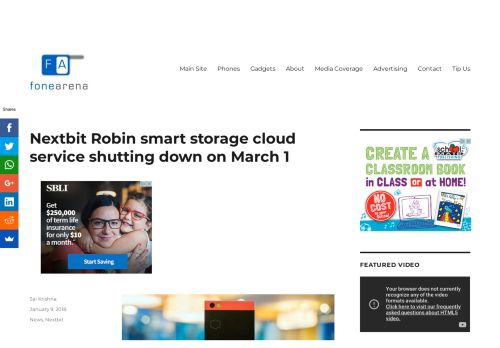 
                            12. Nextbit Robin smart storage cloud service shutting down on March 1