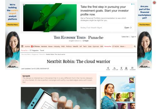 
                            9. Nextbit Robin: The cloud warrior - The Economic Times