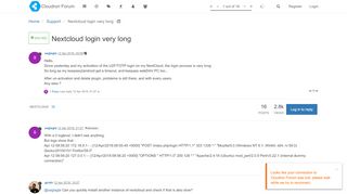 
                            5. Nextcloud login very long | Cloudron Forum