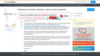 
                            9. nextcloud on docker compose - want do add wordpress - Stack Overflow