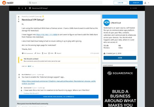 
                            8. Nextcloud VM Setup? : NextCloud - Reddit