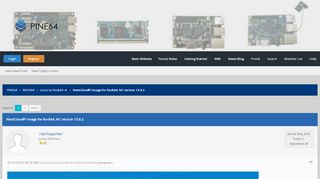 
                            10. NextCloudPi image for Rock64, NC version 13.0.2. - PINE64 Forum