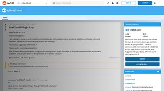 
                            7. NextCloudPi login loop : NextCloud - Reddit