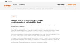
                            13. Nextel Apresenta a Plataforma HAPPY | Nextel